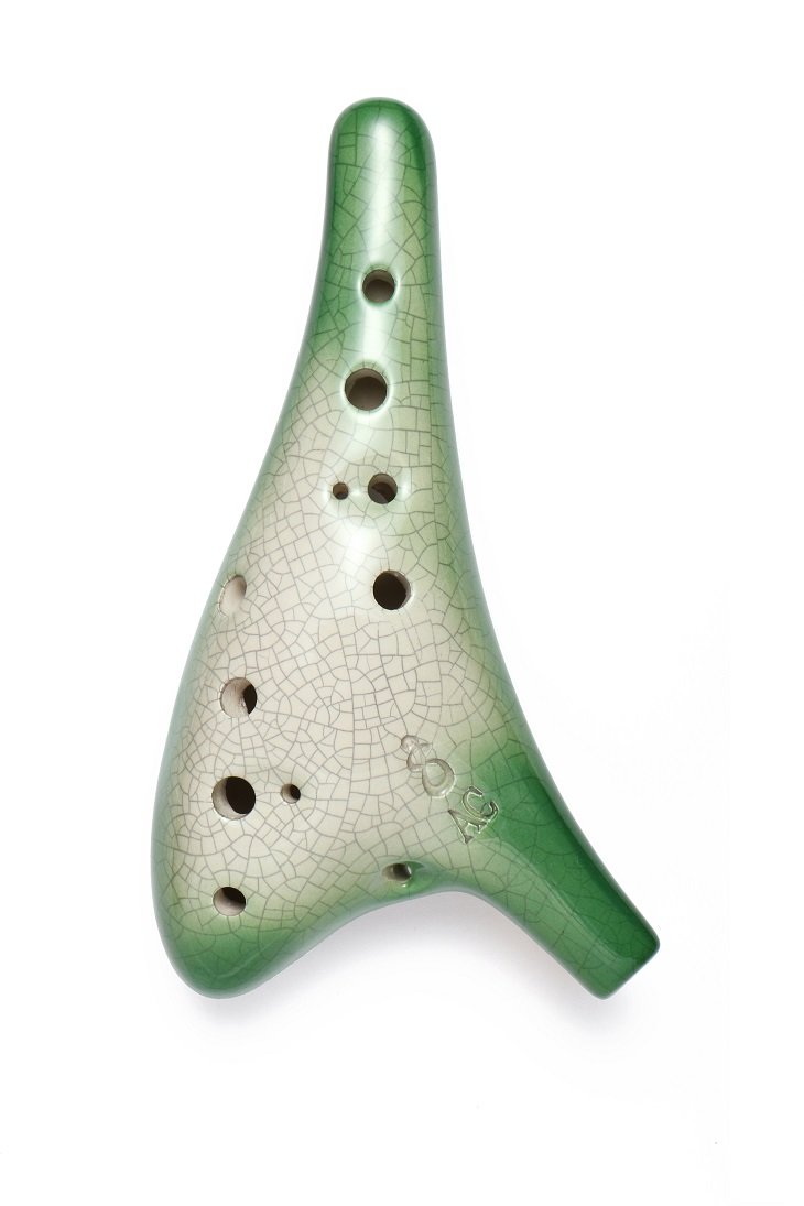 八度12孔冰裂绿陶笛 (冰裂绿ac): 亚马逊中国: 乐器